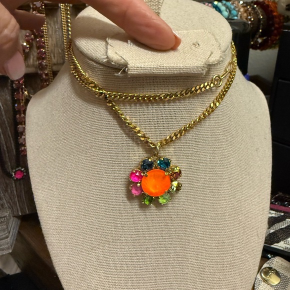 TOVA Authentic Twiggy necklace in watermelon electric gold - Picture 2 of 3